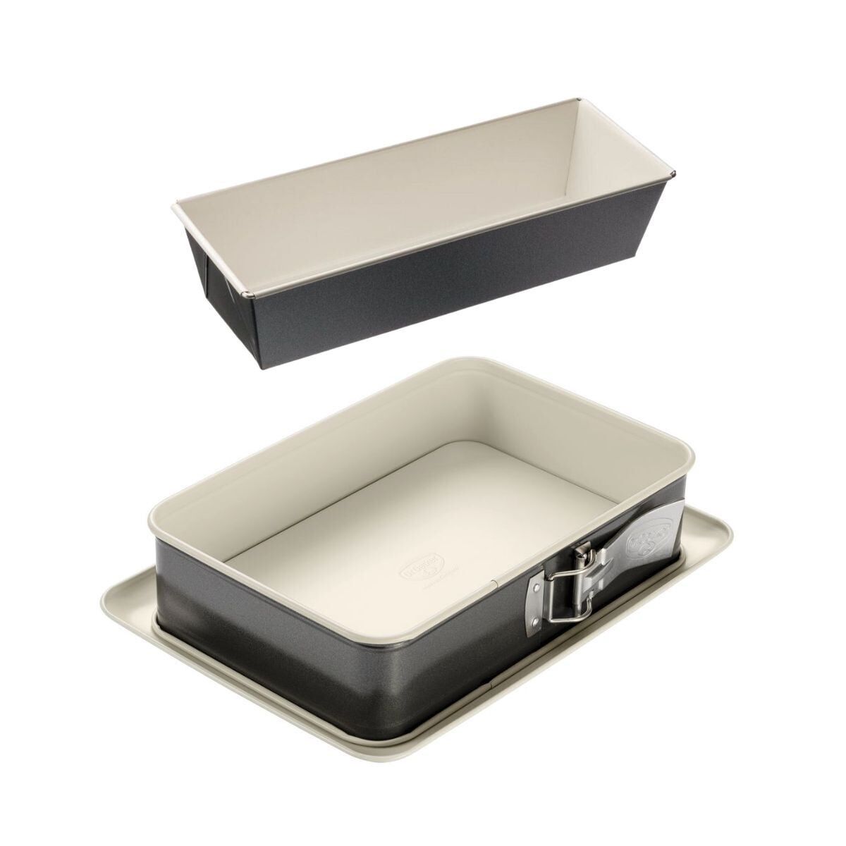 Dr. 30 cm cake tin and 28 x 18 cm rectangular cake tin.Oetker Back Trend