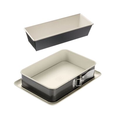 Stampo per torta da 30 cm e stampo per torta rettangolare da 28 x 18 cm Dr. Tendenza della schiena di Oetker