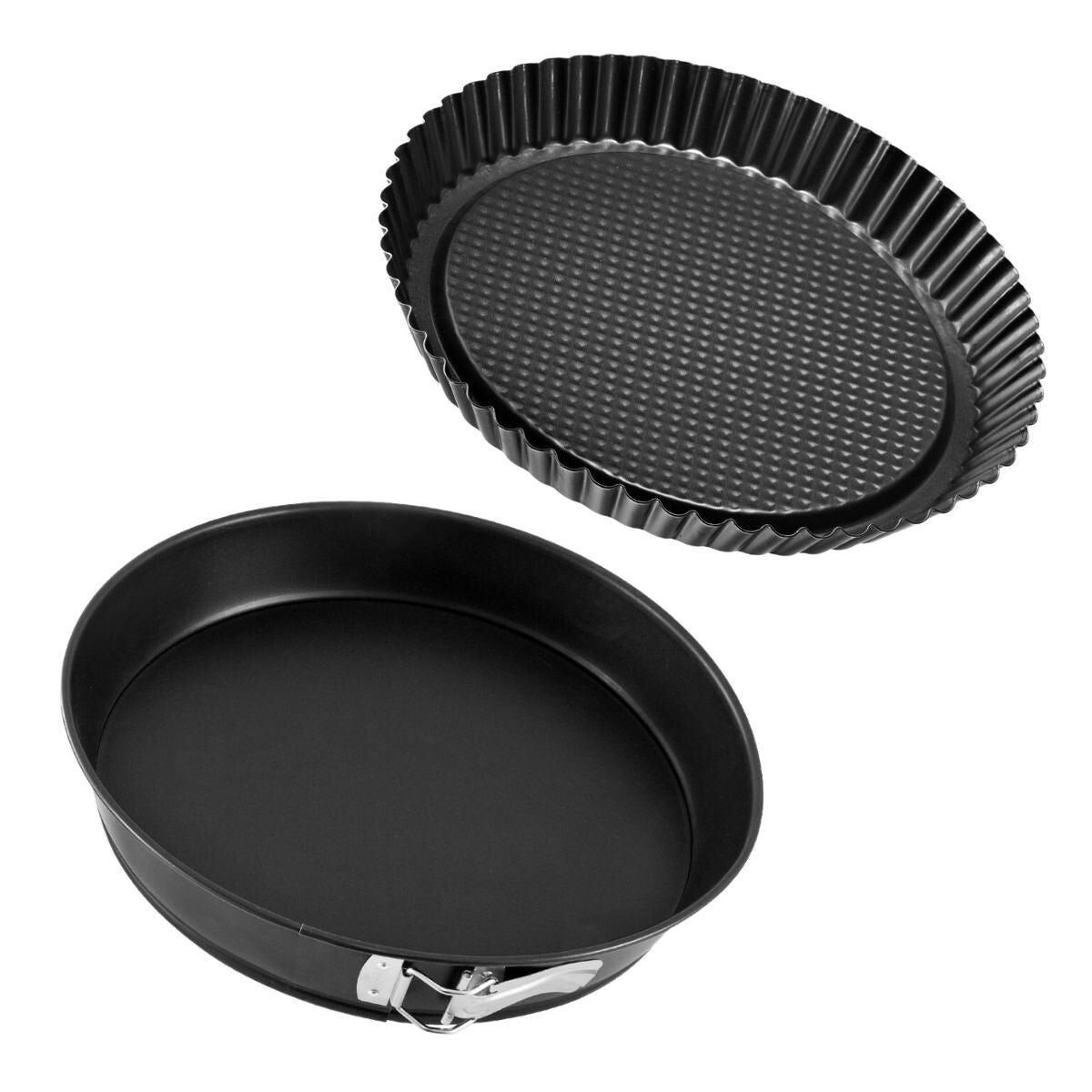 Zenker Black Metallic 32.5cm Round Springform Pan and 30cm Tart Pan