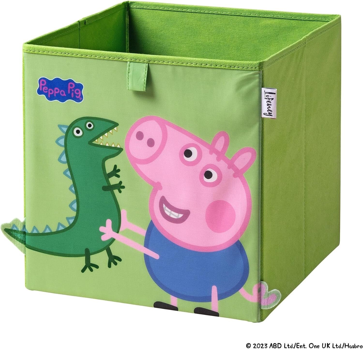 Grüne Dinosaurier-Aufbewahrungsbox, kompatibel mit Kallax Lifeney Peppa Pig