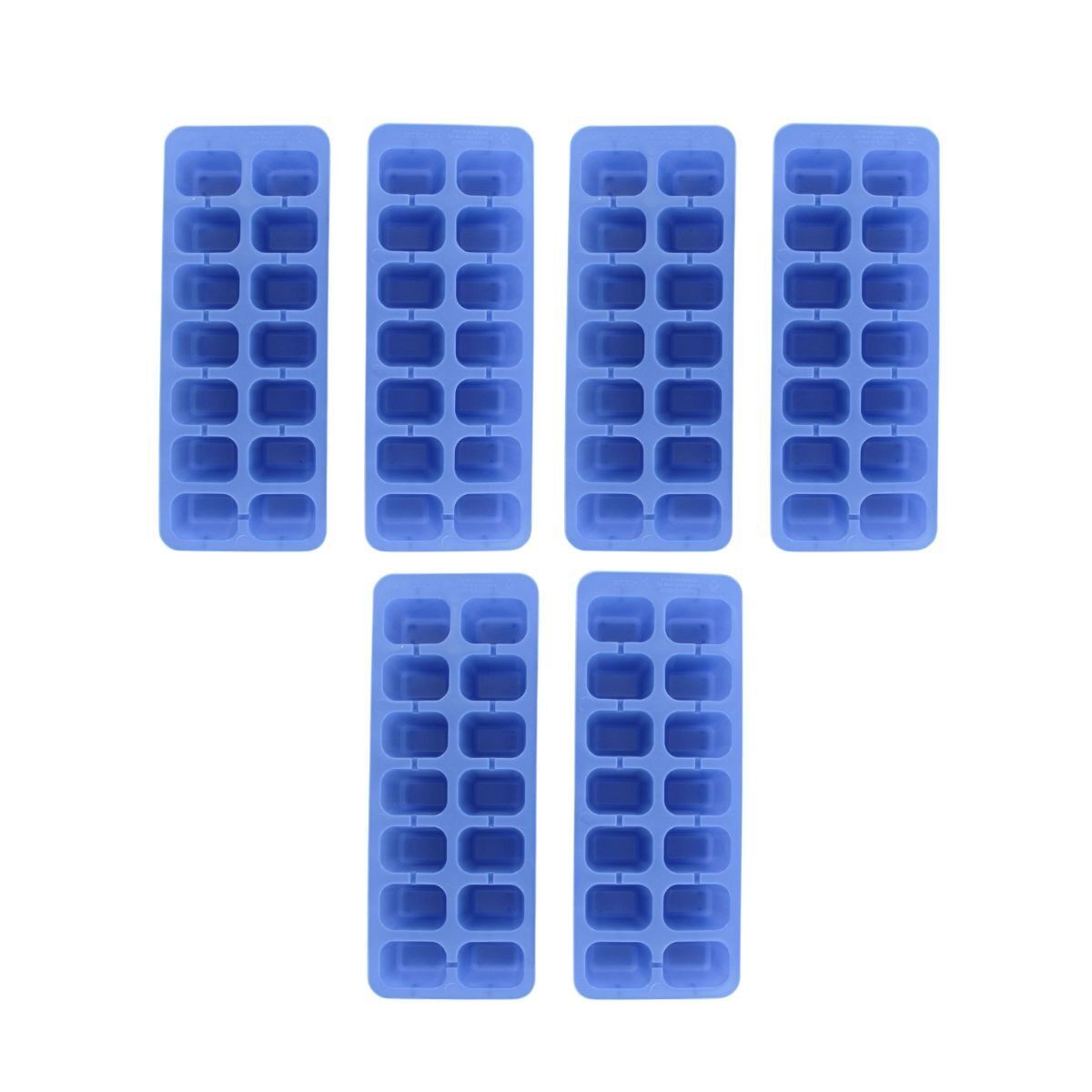 Set of 6 ice cube trays for 14 ice cubes Fackelmann Bar Concept