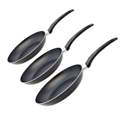 Juego de 3 sartenes con revestimiento antiadherente 20, 24 y 28 cm Elo Bratprofi