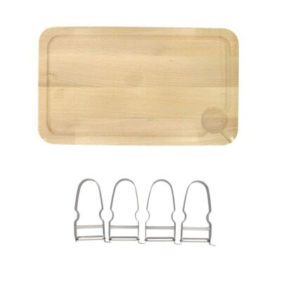 Set of 2 FM Professional Gourmet Edition Cutting Boards and 4 Vegetable Peelers