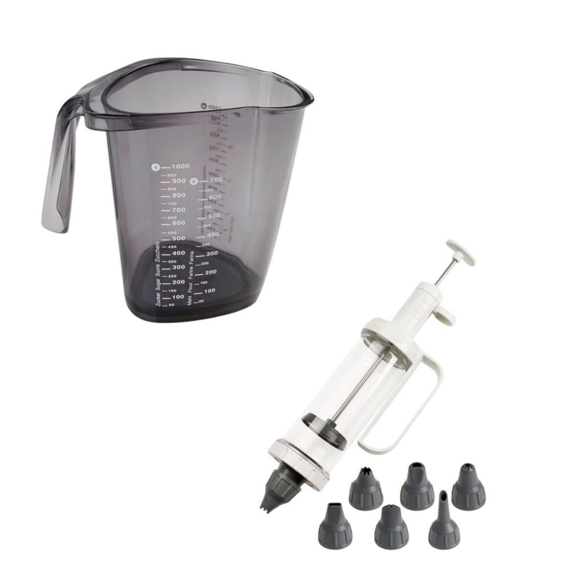 Dr. set vaso medidor y jeringa de repostería Edición Oetker Baker