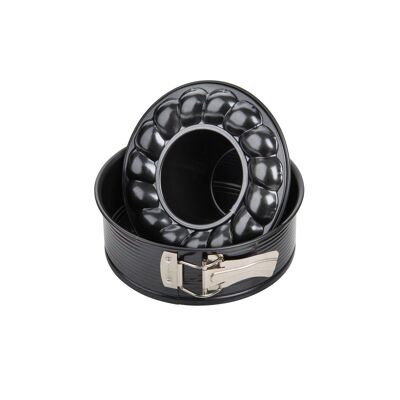 Stampo Springform con fondo savarin 18 cm Zenker Nero Metallizzato