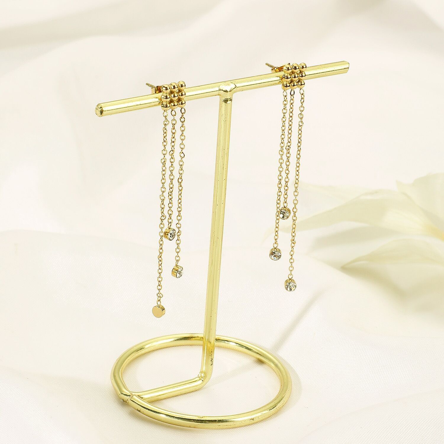 Orecchini con strass in acciaio inossidabile - BO210208