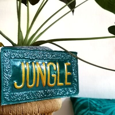 JUNGLE metal decorative plate
