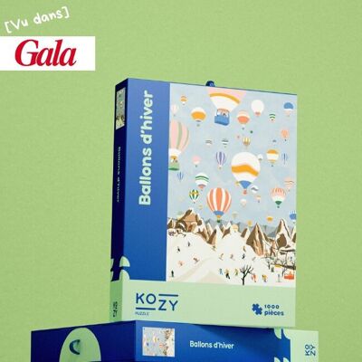 Puzzle de diseño de 1000 piezas - Globos de invierno
