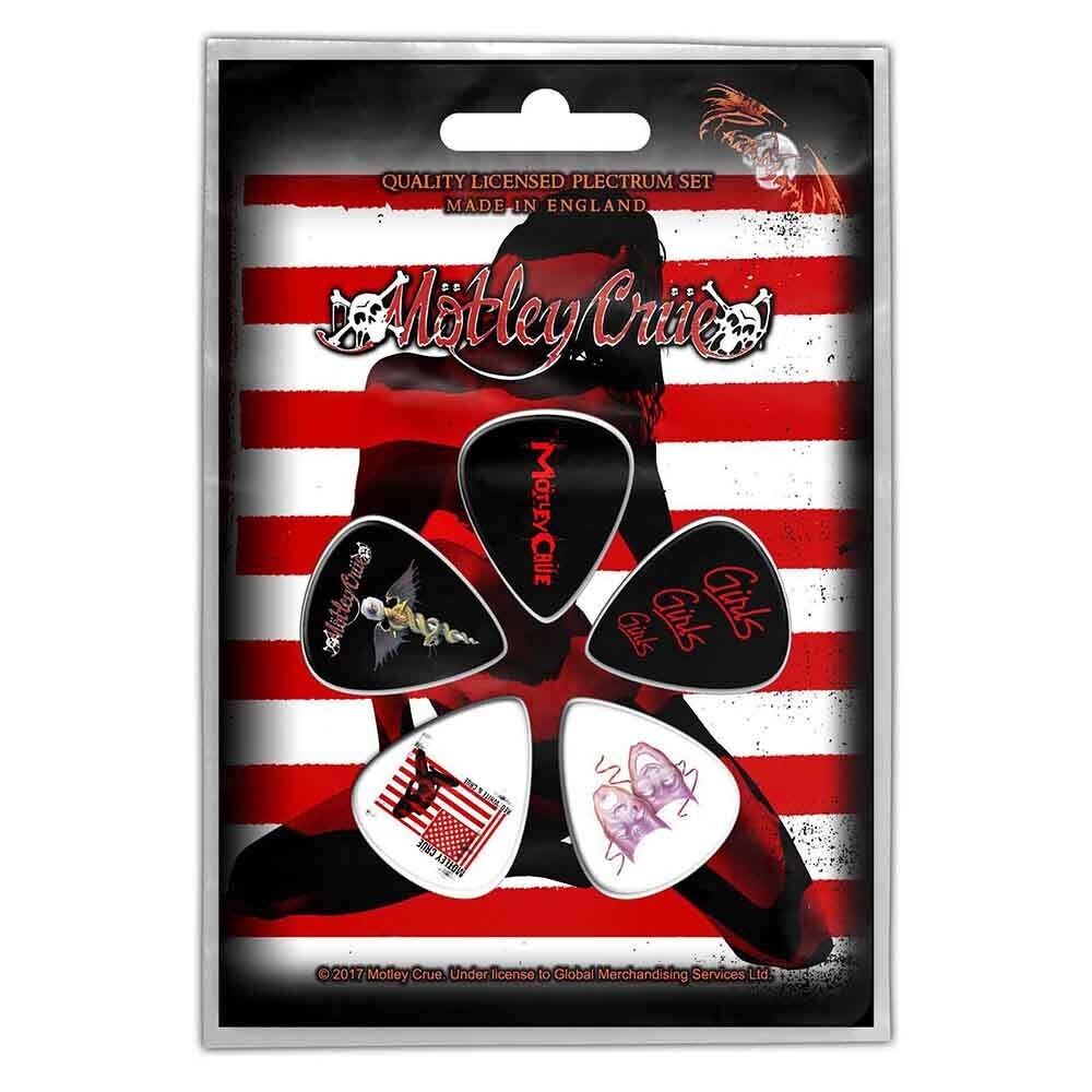 Plettro Motley Crue - Confezione multipla - Rosso, Bianco e Crue