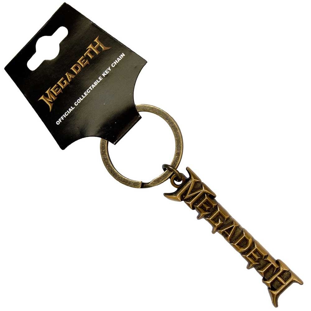 Megadeth Keychains - Gold Logo v2