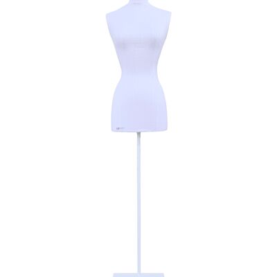 Buste couture blanc femme en moiré - Absolutely White