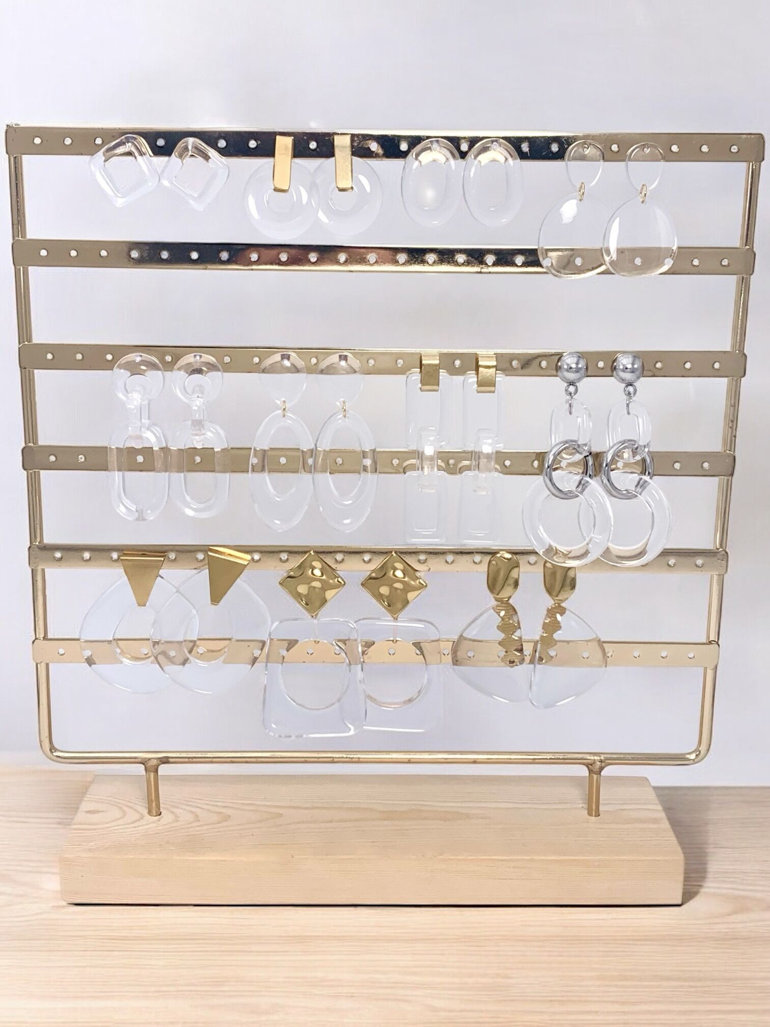 Set di 11 orecchini in acciaio inossidabile senza display SET80