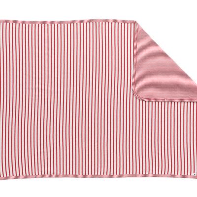 2174 ZB | Children's reversible blanket - brick red/beige
