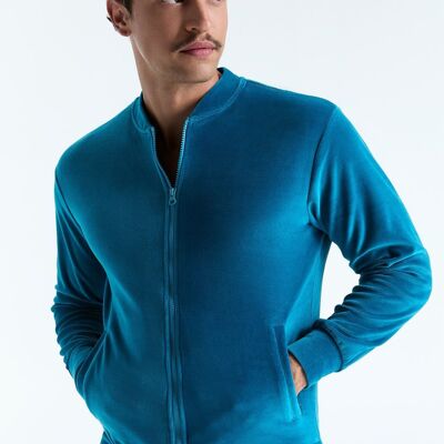 9272-126 | Giacca con zip unisex - Blu oceano