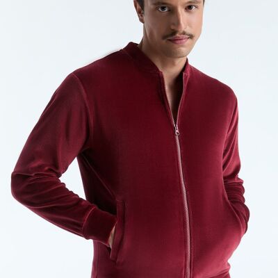 9272-030 | Chaqueta unisex con cremallera - Burdeos