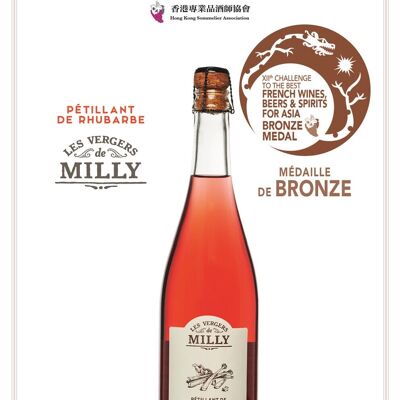 VERGERS DE MILLY Sparkling rhubarb 75cl