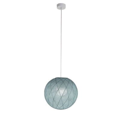 Colgante de globo terráqueo azul celeste Art Déco