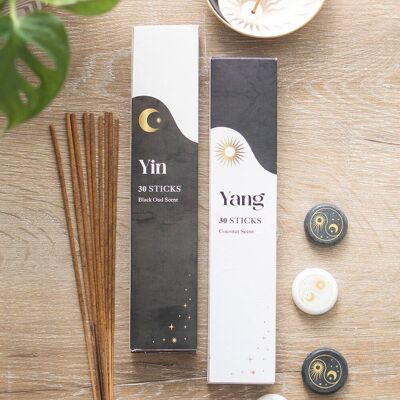 Set di 2 confezioni di bastoncini di incenso Yin Yang