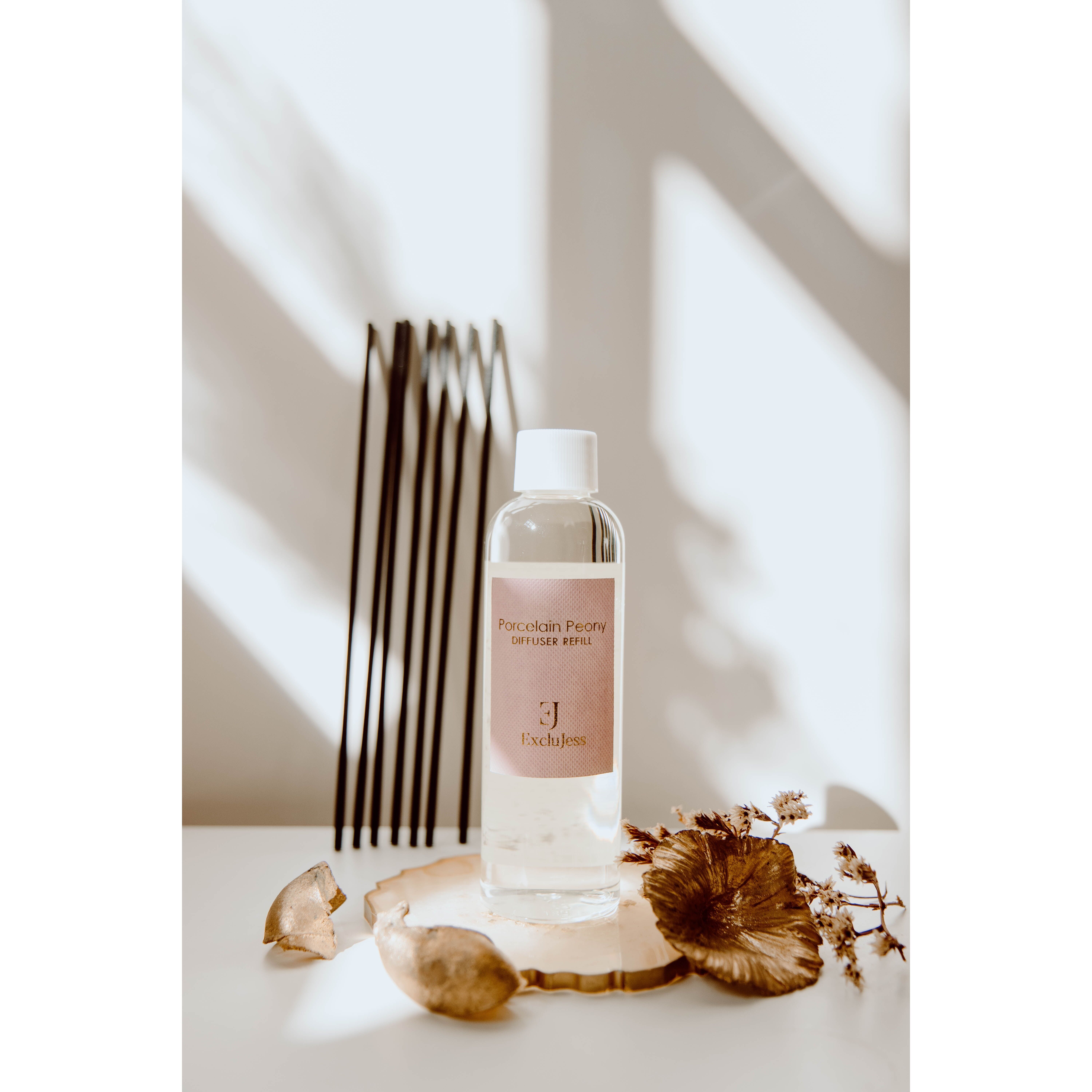 Porzellan-Pfingstrose-Rosa-Nachfüllpackung 200 ml Diffusor