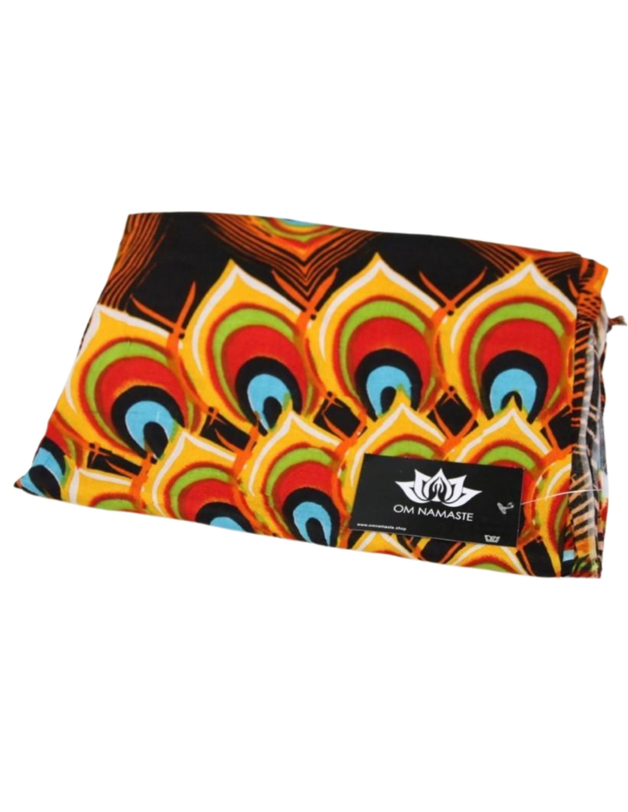 Pareo - 303 - 607 - pavone mandala - nero