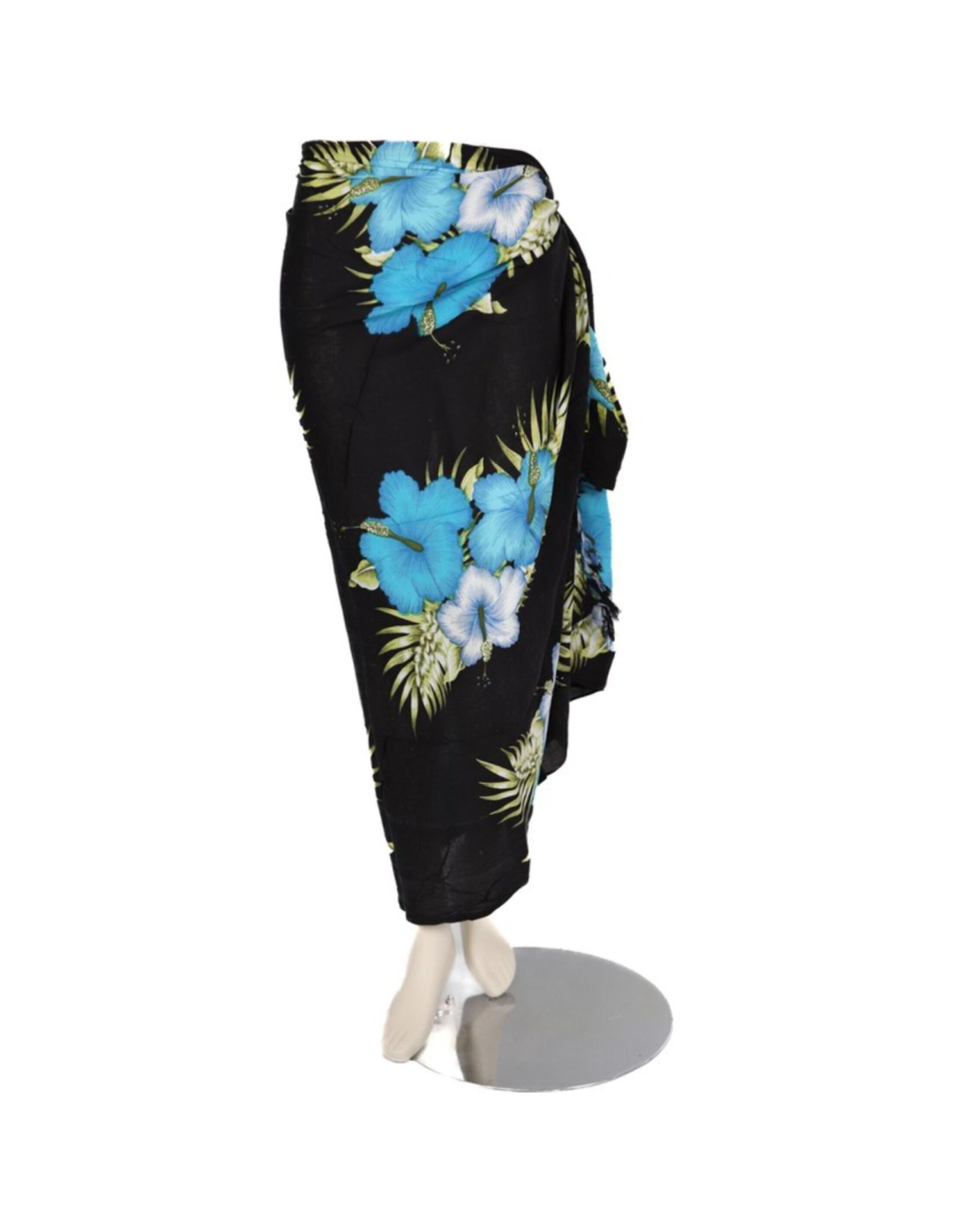 Pareo - 415 - fiori - nero