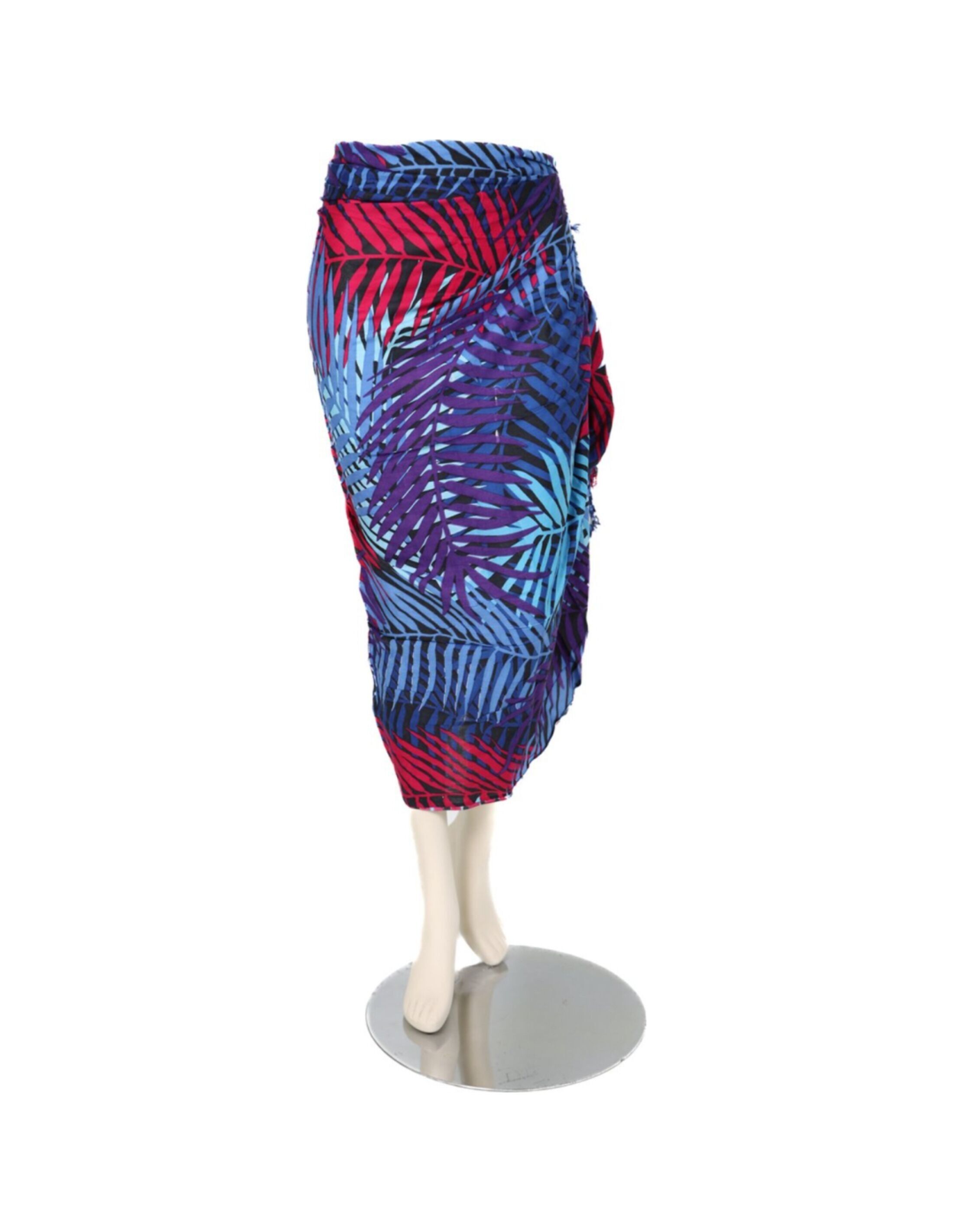 Pareo - 512 - foglie - nero