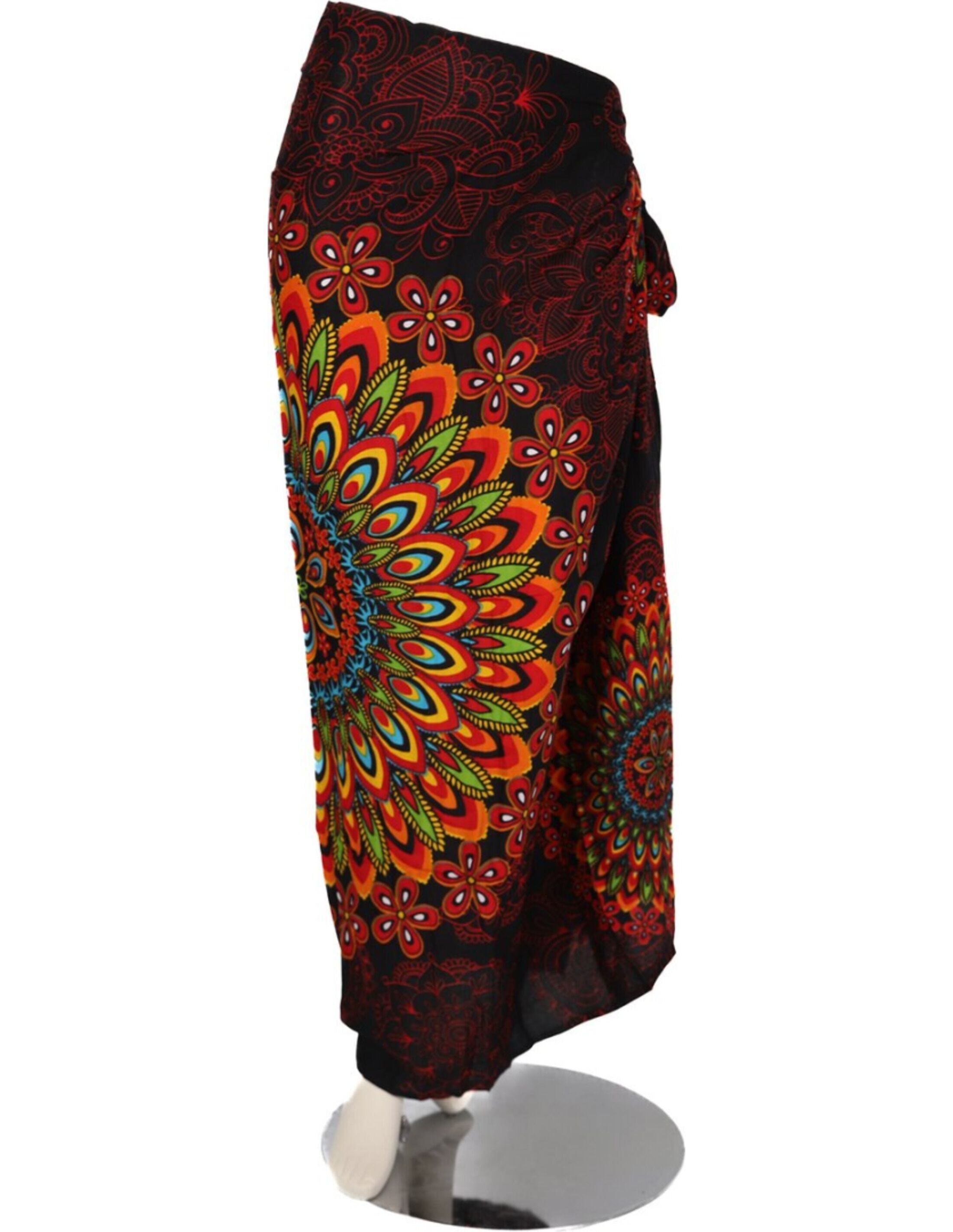 Pareo - 429 - Mandala fiorito - Rosso