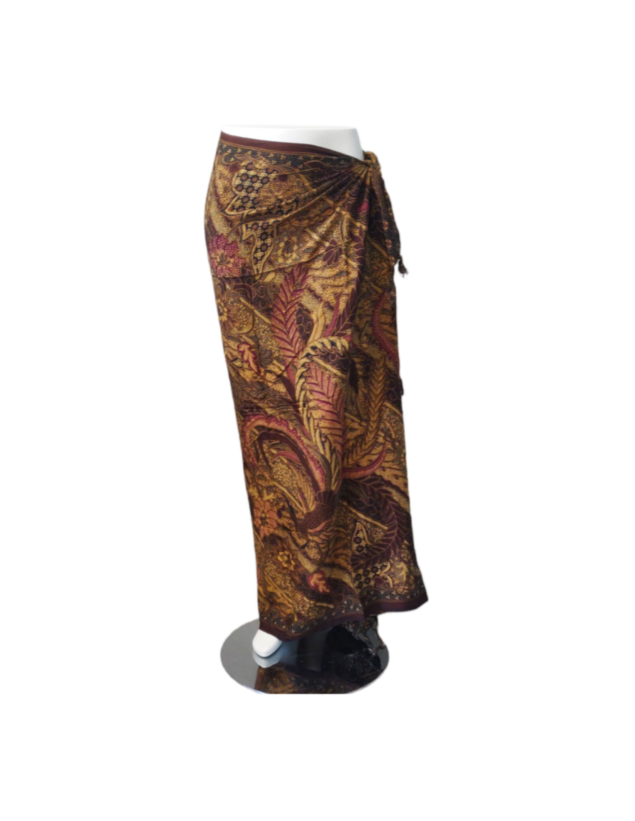 Pareo - 626 - Batik Firebirds - marrone e viola