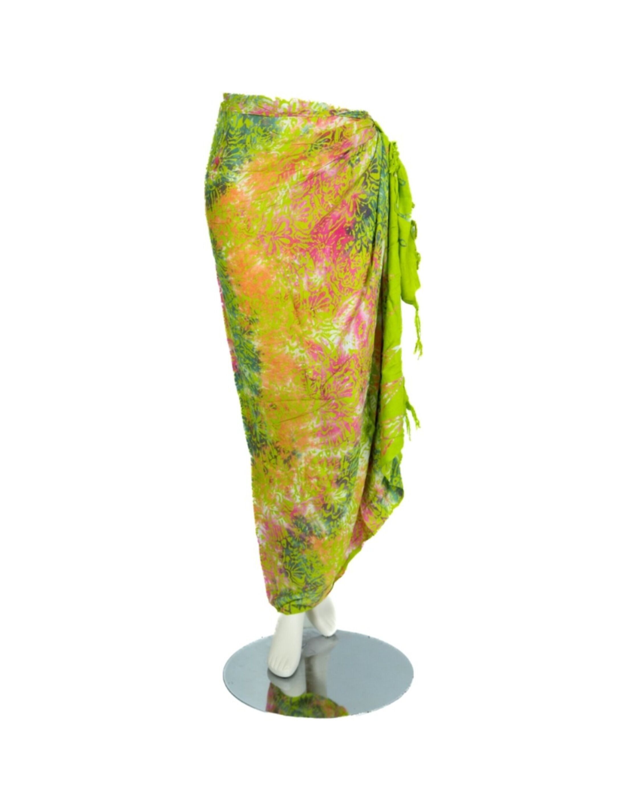 Pareo - 082 - foglie - verde