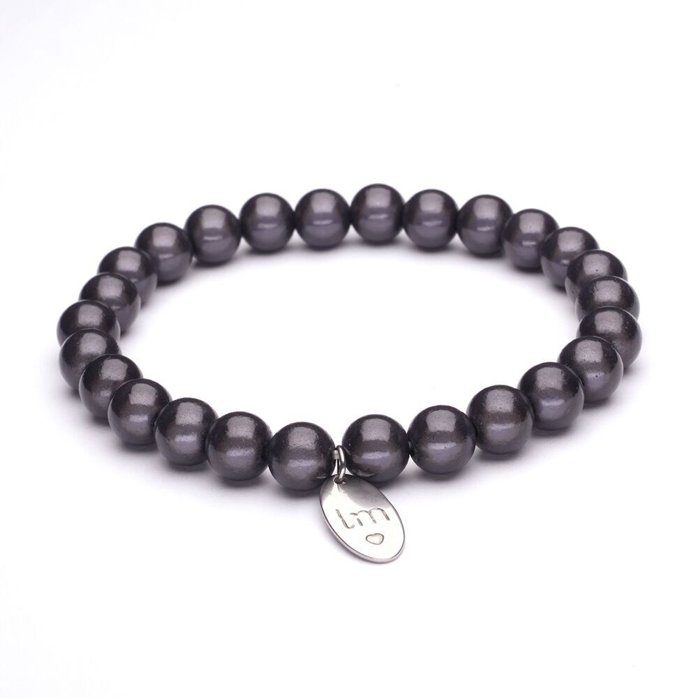 Bracciale LizzyMae Antracite 8mm