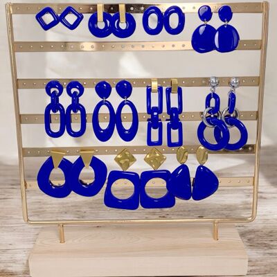Set de 11 pendientes de acero inoxidable sin display SET85