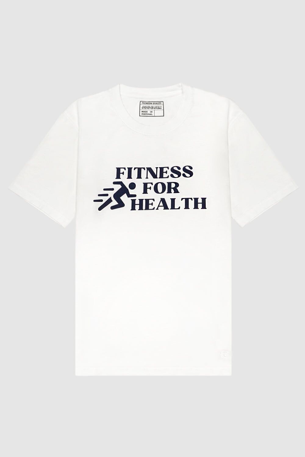 FITNESS FÜR GESUNDHEIT WEISSES T-SHIRT