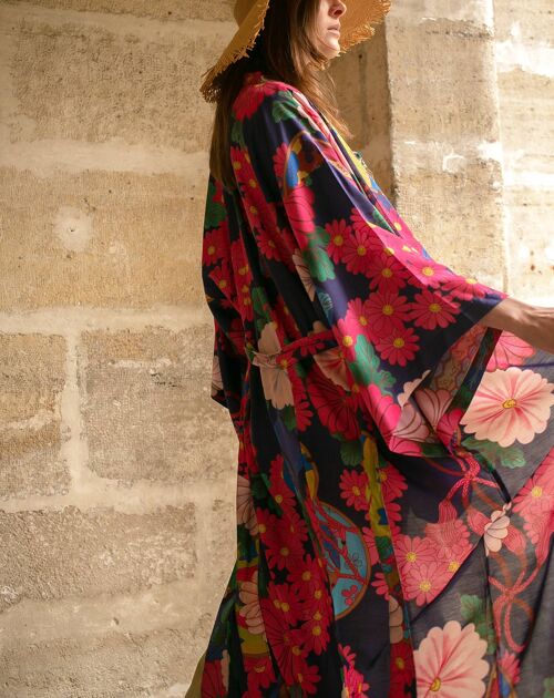 Kimono Flower Power - Versions Courte et Longue