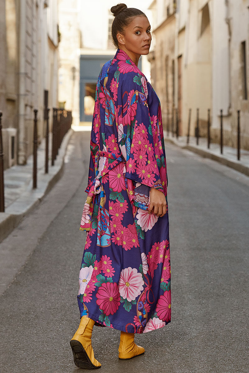 Kimono Flower Power - Versions Courte et Longue