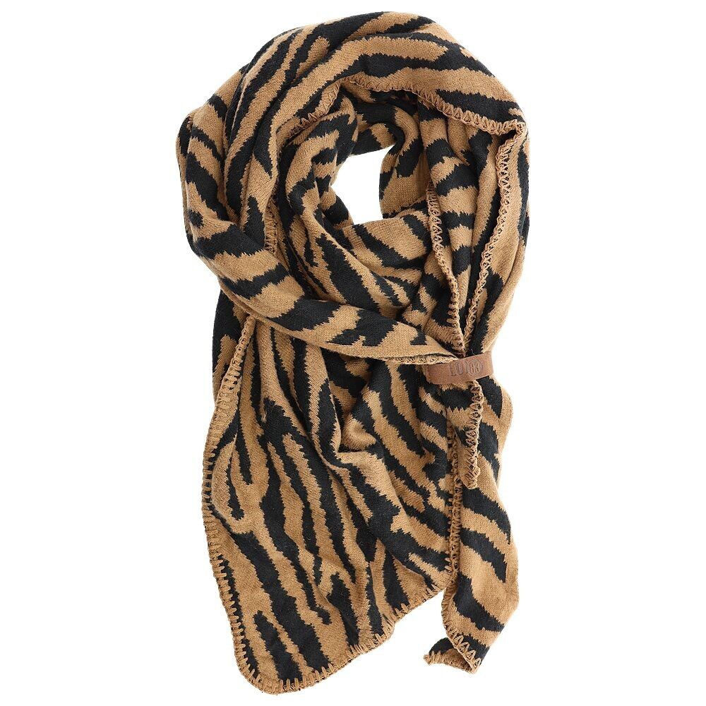 Sciarpa Lize Taupe Nero