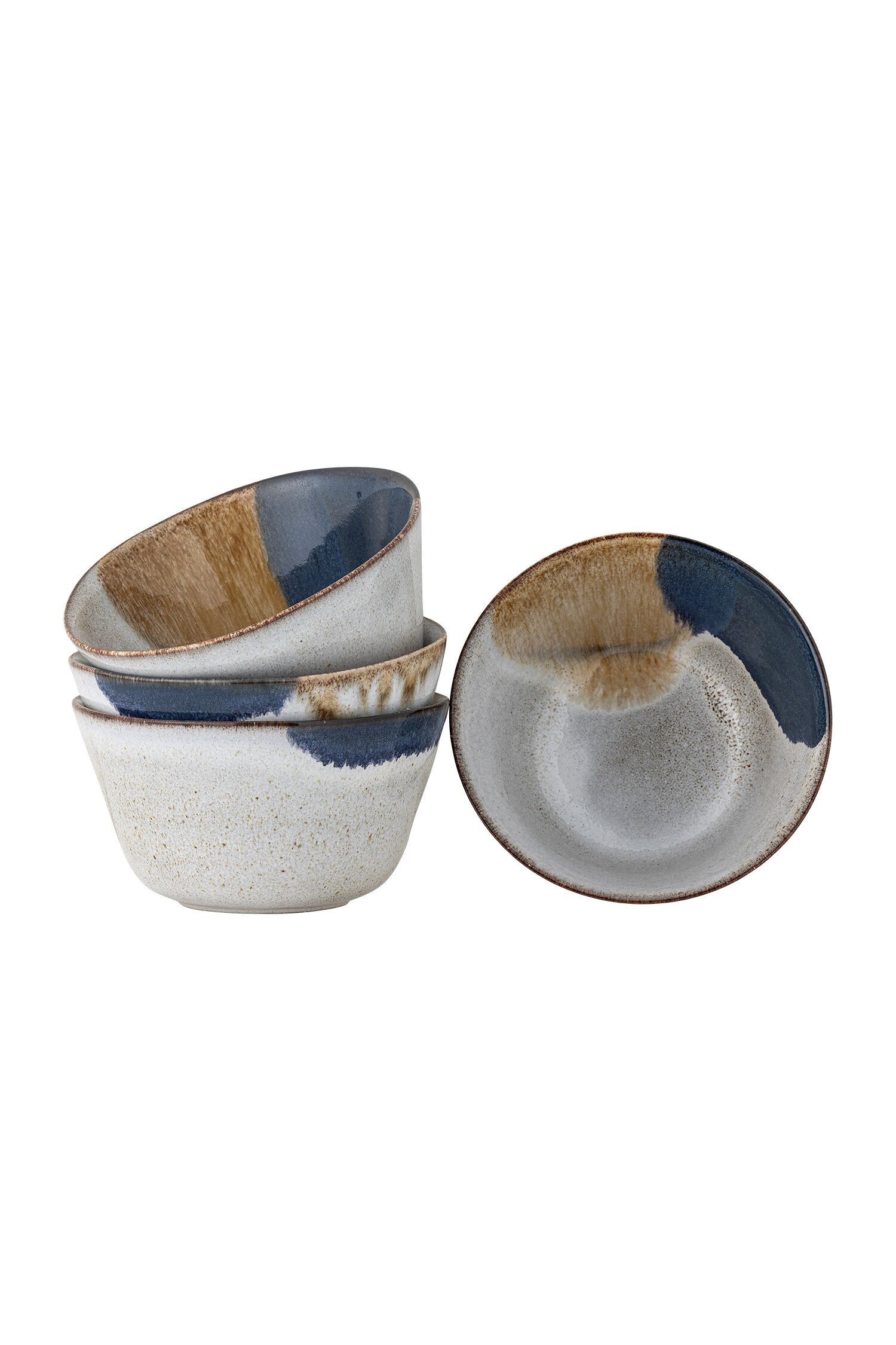 Jules Bowl, Multipack, Grey, Stoneware - (D13xH6 cm, Set of 4)