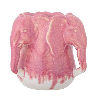 Vaso Pontus, Rosa, Gres - (D15,5xH15,5 cm)