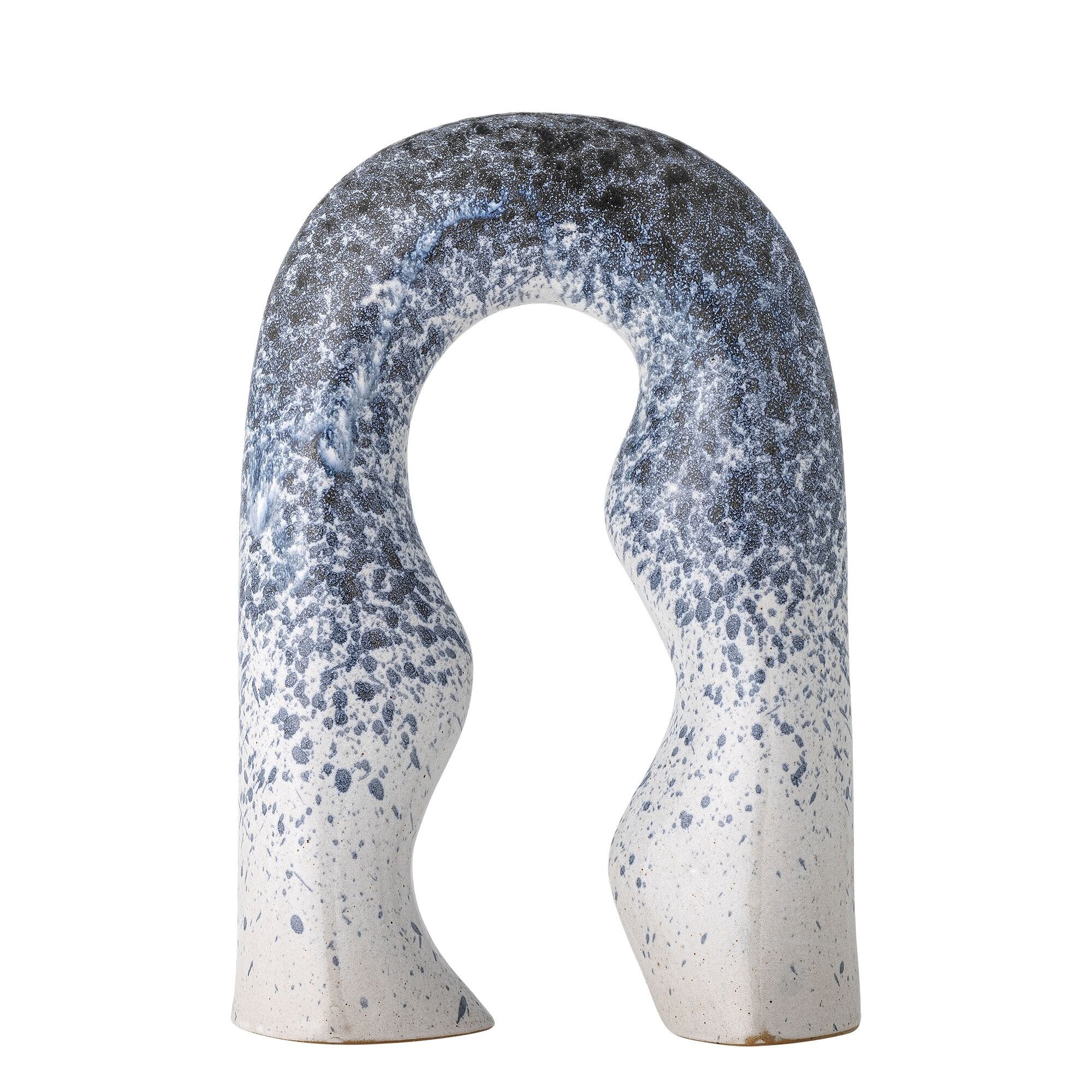 Gate Deco, Blue, Stoneware - (L13,5xH20xW6 cm)