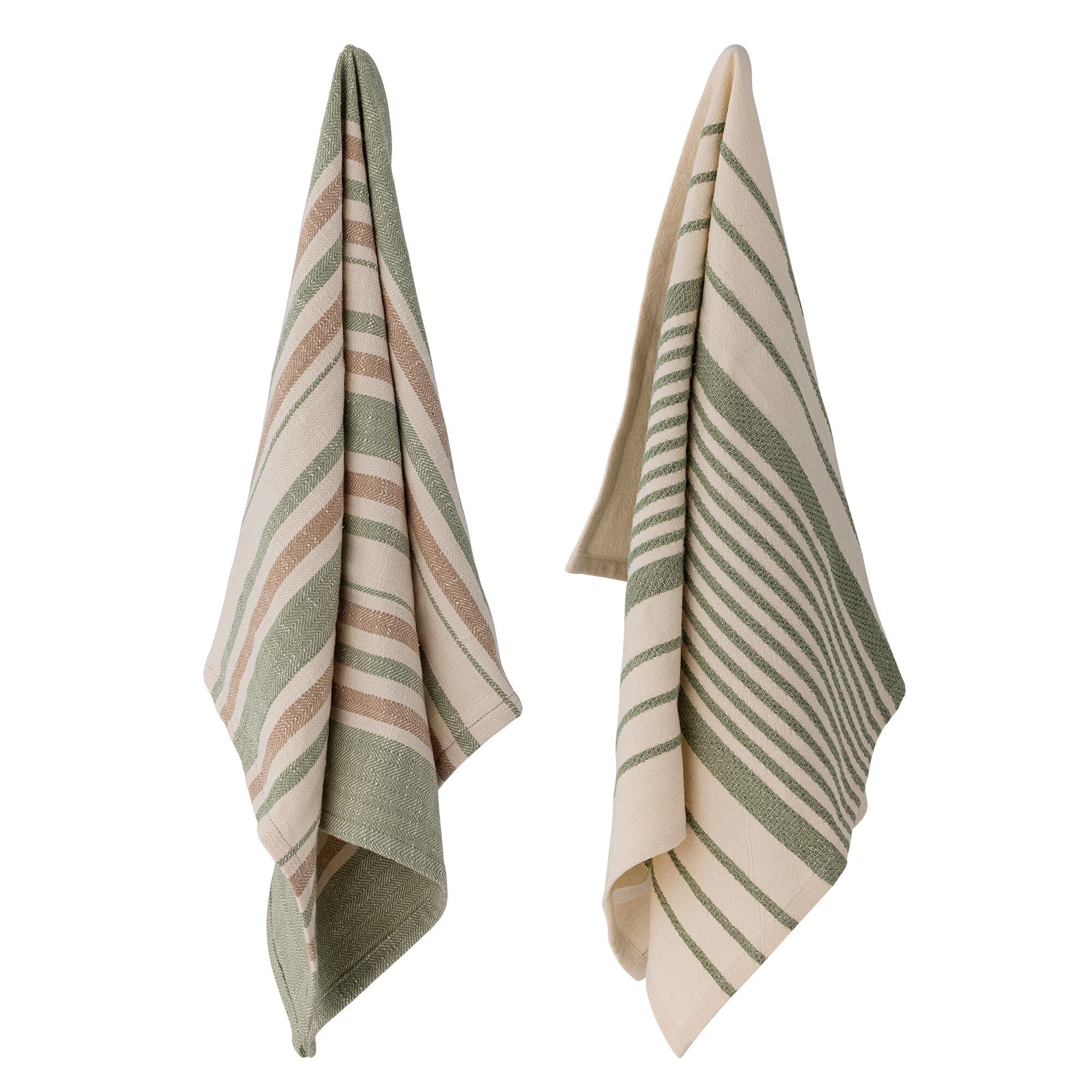 Asciugamano da cucina Nuoro, verde, cotone OEKO-TEX® - (L70xW45 cm, set da 2)