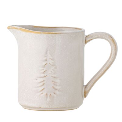 Winter Jug, Nature, Stoneware - (D7xH9 cm)