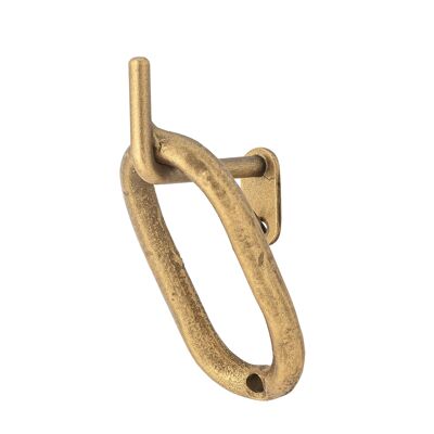 Patère Bernardo, Laiton, Métal - (L4xH9,5xL6 cm)