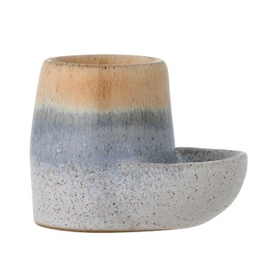 Huevera Piril, marrón, cerámica - (D8xH6 cm)