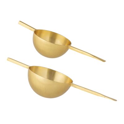 Kirsi Jigger, Oro, Acciaio Inox - (L15,5xA3xP6 cm, Set di 2)