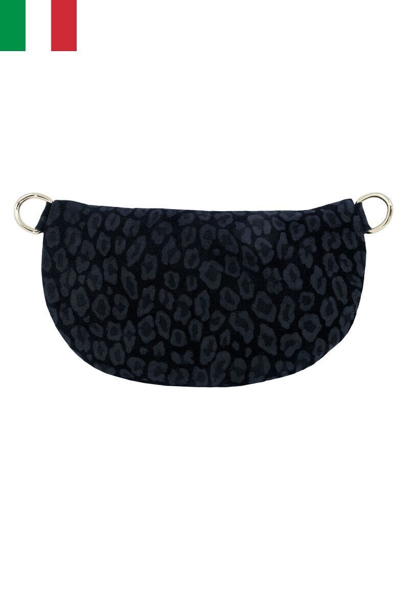 Sac banane en cuir daim impression léopard IT2313-LEOPARD