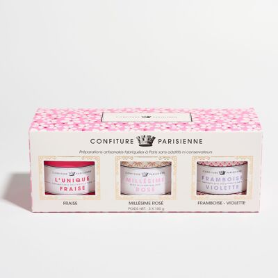 BOX 3x100G Fleuri (Fragola - Lampone Viola - Rosé Vintage)