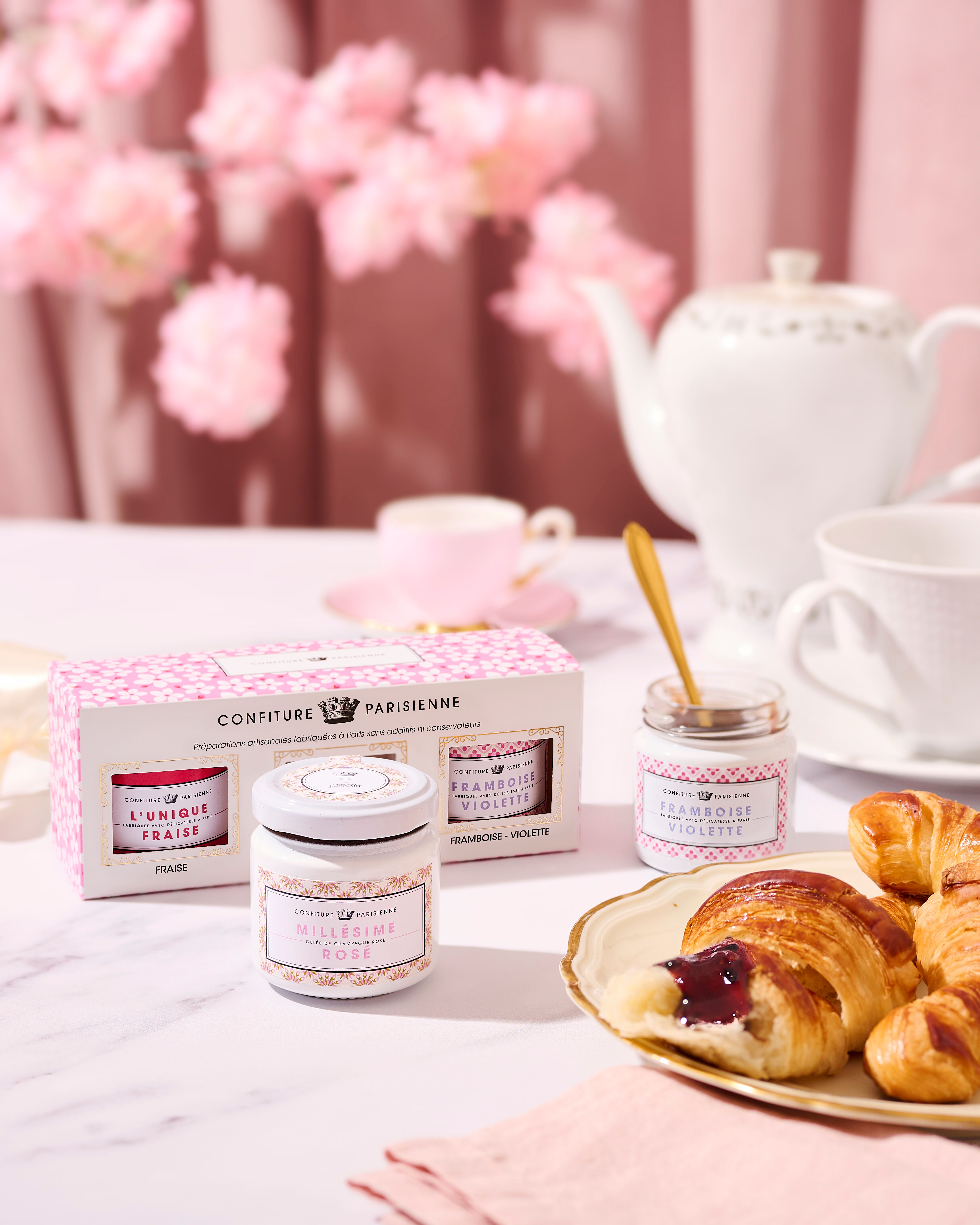 COFFRET 3x100G Fleuri (Fraise- Framboise Violette - Millésimé Rosé)