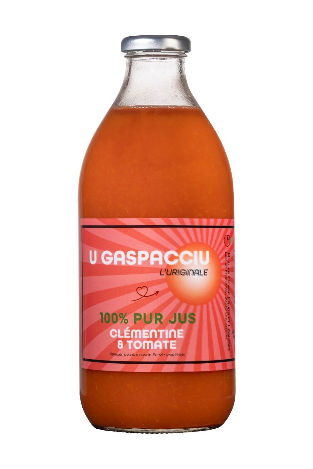 PURO SUCCO DI CLEMENTINE E POMODORO - U GASPACCIU 1L