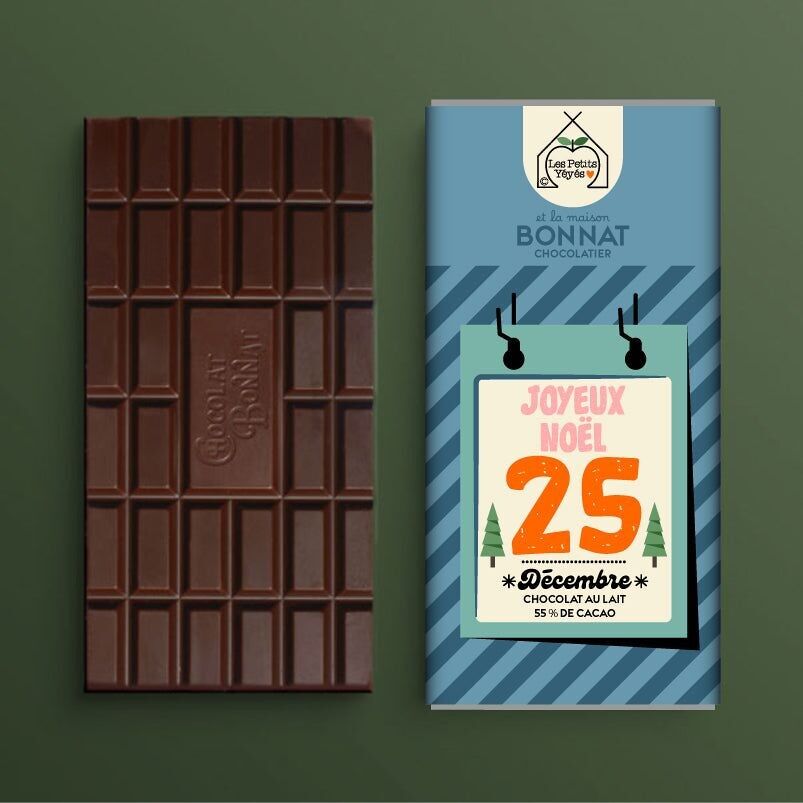 Calendario della tavoletta di cioccolato BUON NATALE