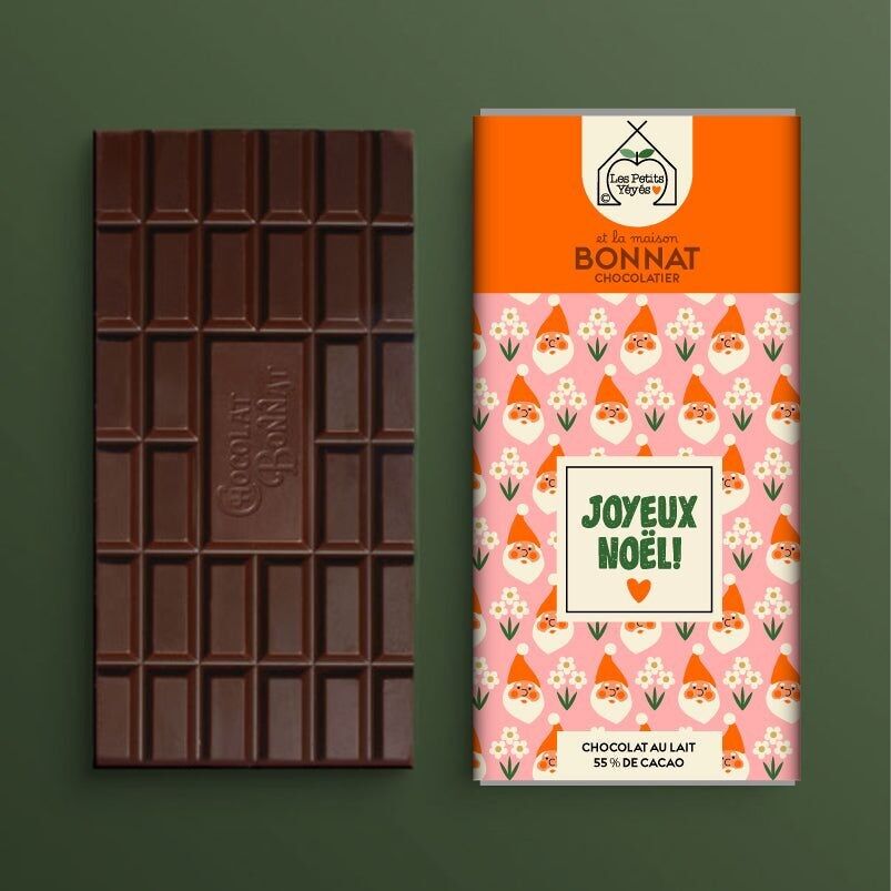 Tavoletta di cioccolato - motivo BUON NATALE padre nonno