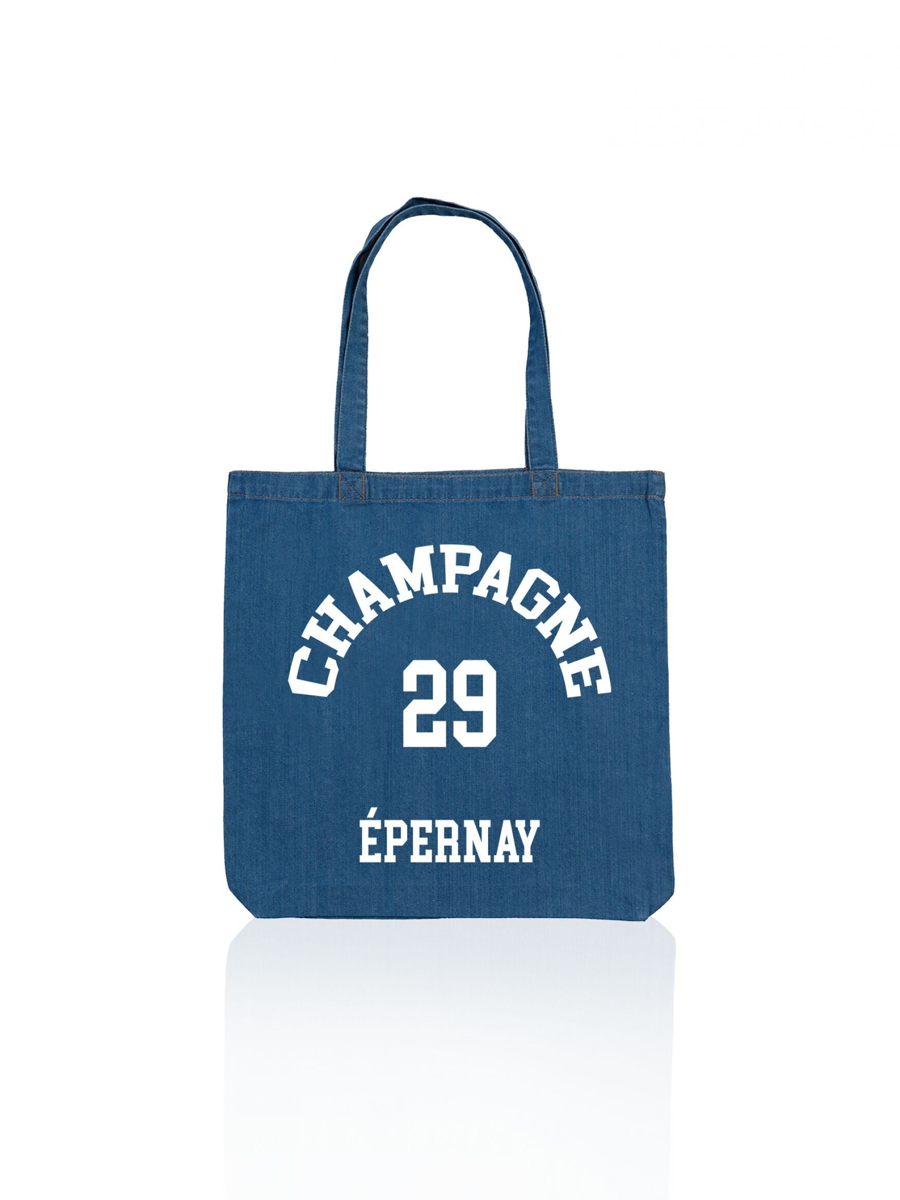 Bolso De Lona Denim Epernay Champán Blanco